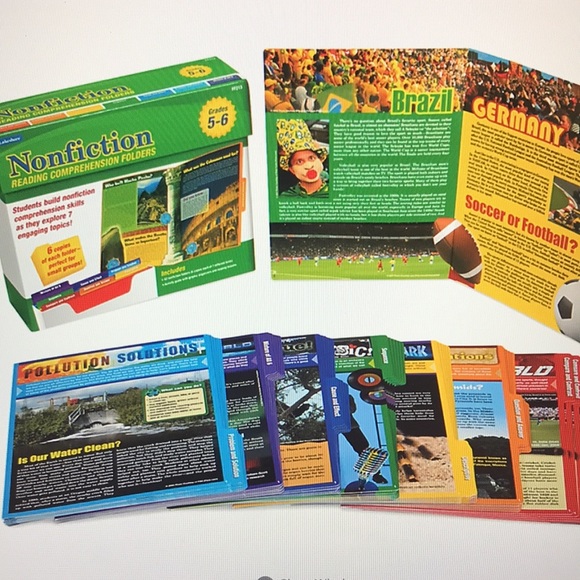 Lakeshore Nonfiction Reading Comprehension Folders Grades 5-6 NWOT - Picture 5 of 6